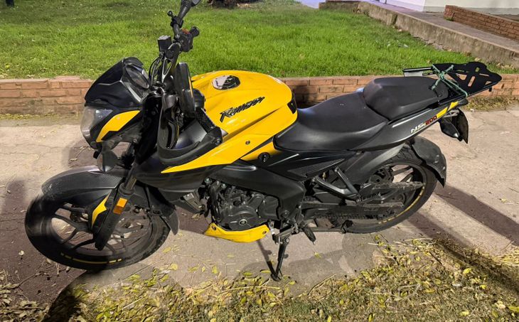 La moto secuestrada a los menores que habían robado. La moto secuestrada a los menores que habían robado.