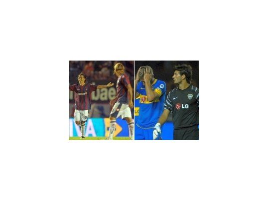 Dos realidades distinas: San Lorenzo festeja y Boca está consternado.