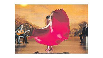 Una imagen de «Flamenco, flamenco», nuevo film del español Carlos Saura que se preestrenará en la muestra Pantalla Pinamar que se inicia hoy.
