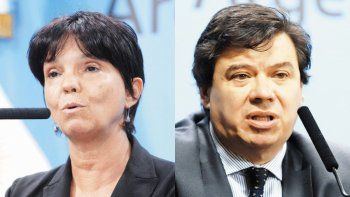 Mercedes Marcó del Pont y Claudio Moroni