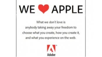 Suben de tono los cruces entre Adobe y Apple