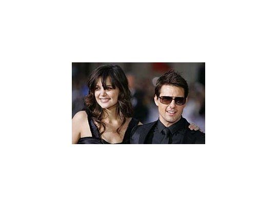 Katie Holmes y Tom Cruise.