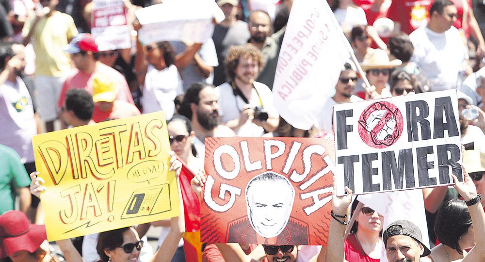 El grito de “fuera Temer” sonó fuerte en la primera aparición del presidente (foto 1)