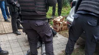 La Policía descubrió los millones en cajas de cartón.&nbsp;
