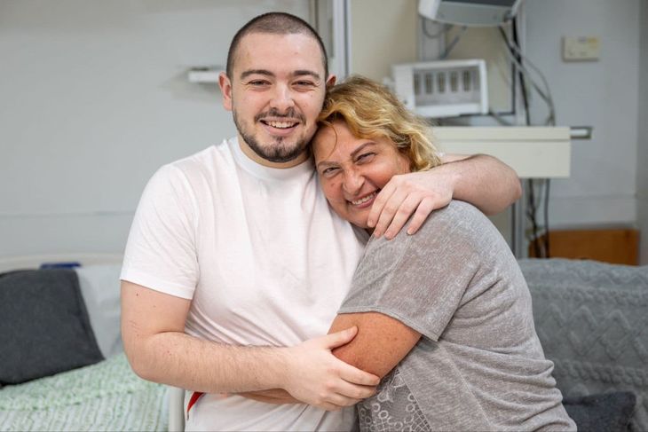 Almog's family celebrated the news of the rescue Almog's family celebrated the news of the rescue