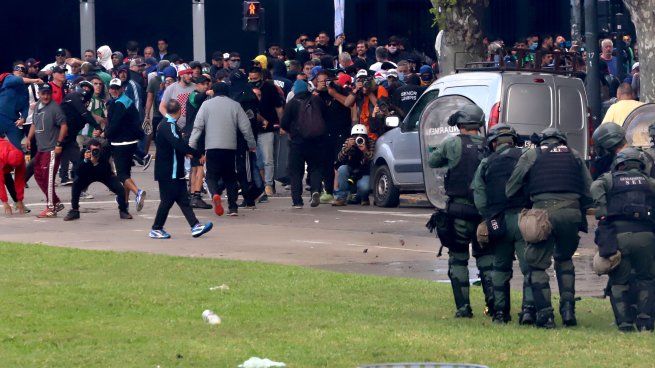 La represión policial del 12 de marzo frente al Congreso.&nbsp;