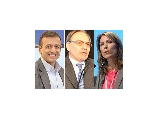 Mario Quintana, Gustavo Lopetegui e Isela Costantini