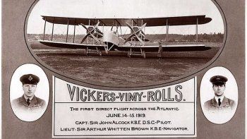 el primer vuelo transatlantico cumple 100 anos