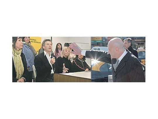 Jorge Telerman desayunóayer con empresarios deIDEA y a la salida sedemoró saludando ataxistas y adherentes.Mauricio Macri prefirió lafoto junto a la red de Madrescontra las Drogas.