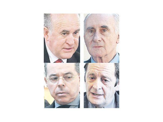 Oscar Parrilli, Fernando De la Rúa, Norberto Oyarbide y Rodolfo Canicoba Corral