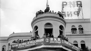 En 1929 se funda el Partido Nacional Revolucionario (PNR), antecedente del Partido Revolucionario Institucional (PRI). En 1929 se funda el Partido Nacional Revolucionario (PNR), antecedente del Partido Revolucionario Institucional (PRI).