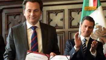 El exdirector de Pemex Emilio Lozoya y el expresidente mexicano Enrique Pe&ntilde;a Nieto.
