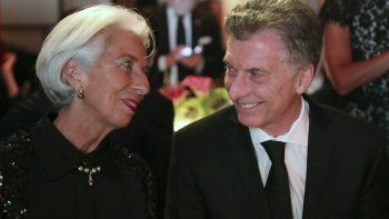 Christine Lagarde y Mauricio Macri.