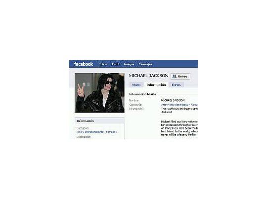 Michael Jackson, el perfil más visitado