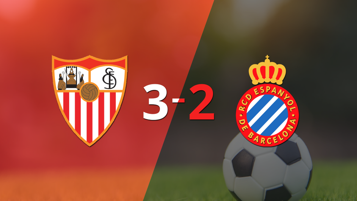 Match of many goals and triumph of Sevilla over Espanyol