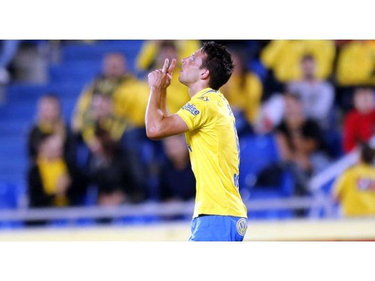Calleri le dio un triunfo vital a Las Palmas. (Foto Prensa Unión Deportiva Las Palmas).