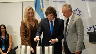 El Presidente encabezó el discurso de cierre por el Día del Holocausto.