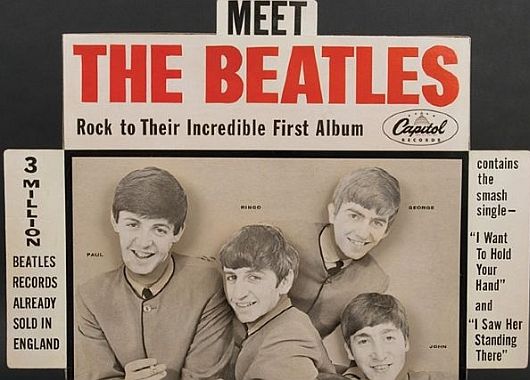 Disco original de los Fabulosos Cuatro: Meet the Beatles.
