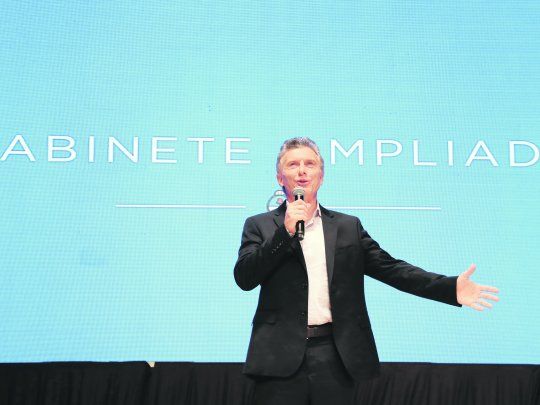 Final. Mauricio Macri encabez&oacute; ayer la &uacute;ltima reuni&oacute;n de gabinete ampliado de su Gobierno.