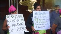 Protesta frente al Ministerio de Capital Humano.&nbsp;