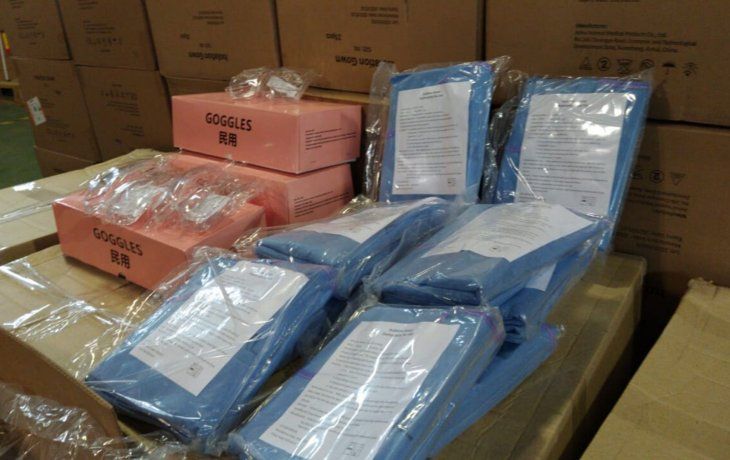 Operación Shanghái: llega el primero de los tres buques chinos con insumos médicos