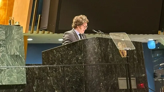 Javier Milei expuso por pimera vez ante la ONU.