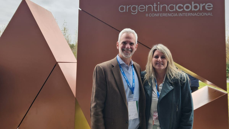 Grupo L en San Juan. Dante Cutrupi (director comercial) y Patricia Raso (gerente comercial).