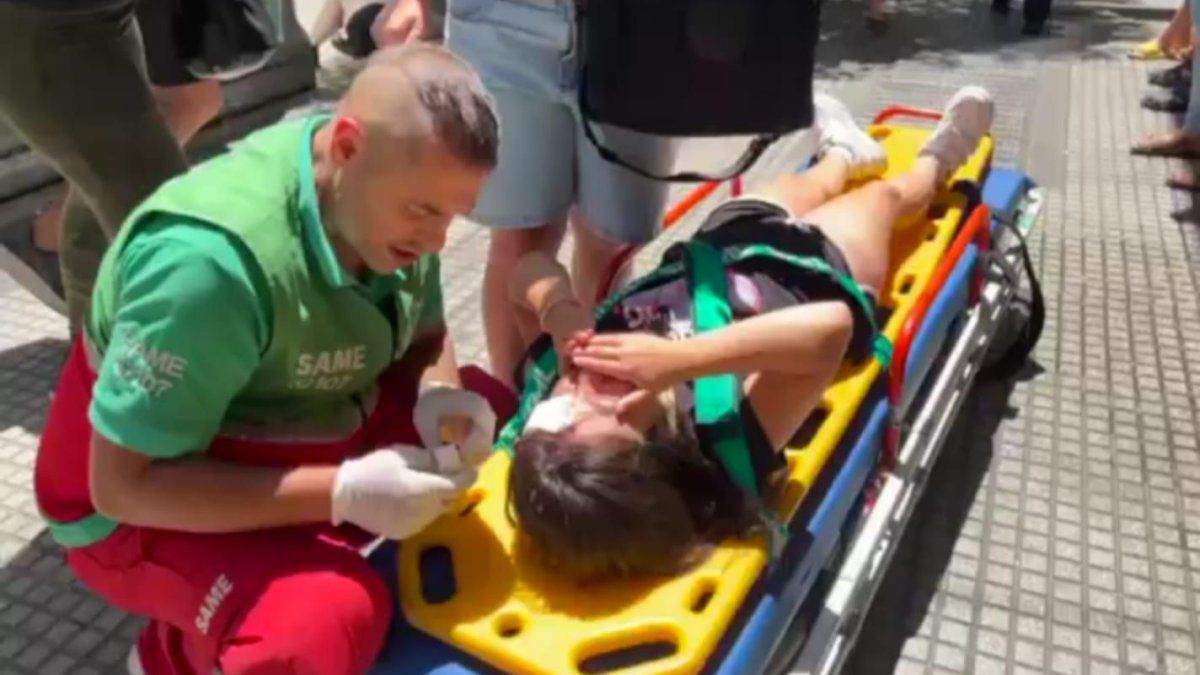 Multiple shock in balvanera between a collective, a car and a motorcycle
