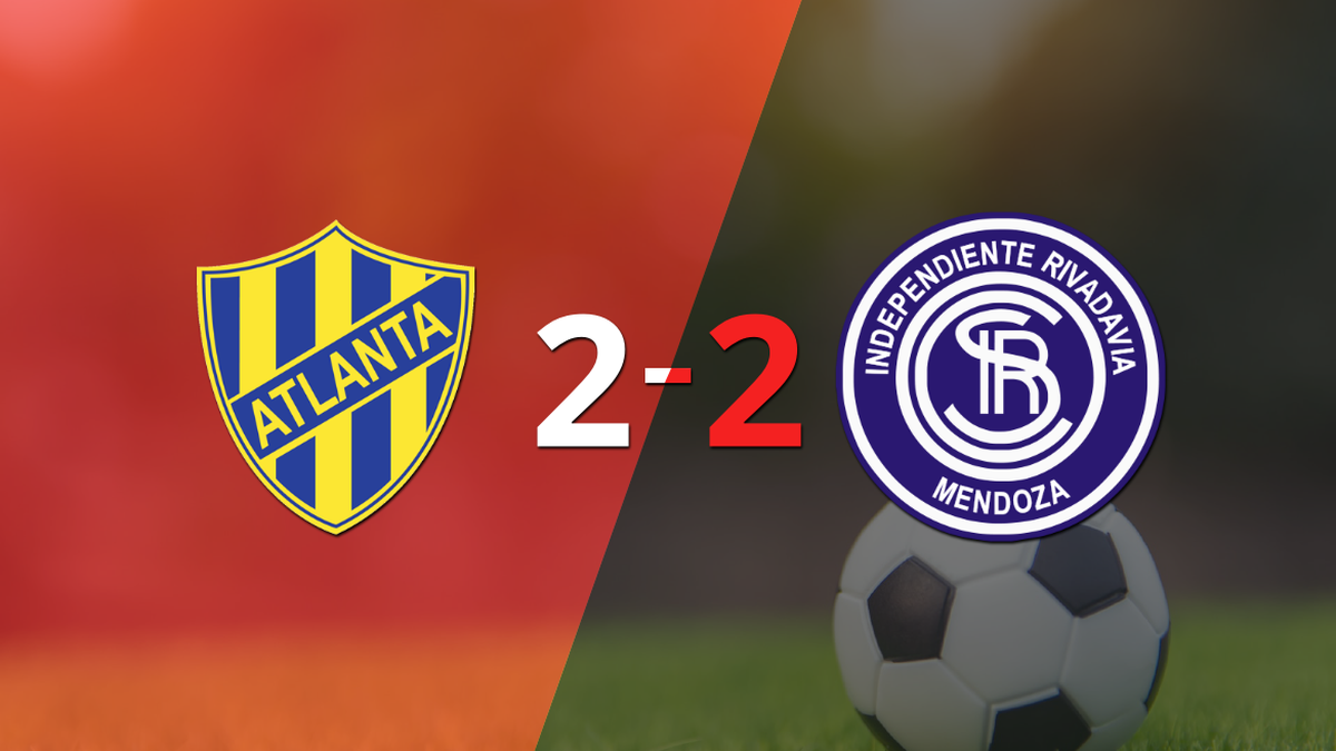 Atlanta and Independent Mdz.  they equalized 2 to 2