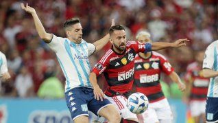 No pudo. Racing jugó bien en el Maracaná pero perdió con Flamengo.