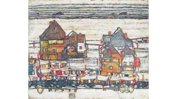 Al venderse ayer en Sotheby’s de Londres por 40 millones de dólares, este monumental paisaje urbano del expresionista Egon Schiele batió el récord del artista que era de 22 millones.