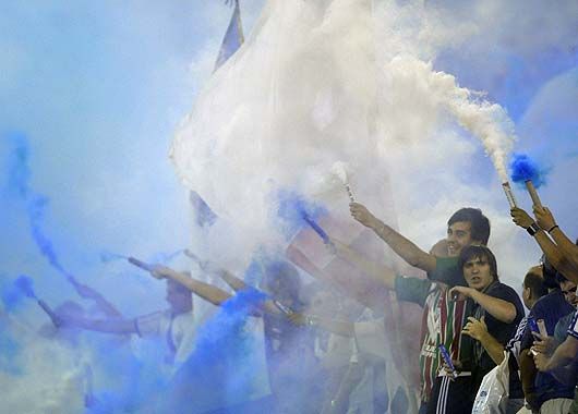 Mucha expectativa hubo en el José Amalfitani por el debut de Vélez en la Copa Libertadores.