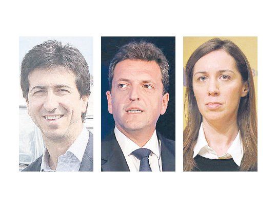 Edgardo Cenzón, Sergio Massa y María Eugenia Vidal