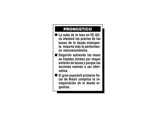 La suba de la tasa en EEUU no influirá en los emergentes