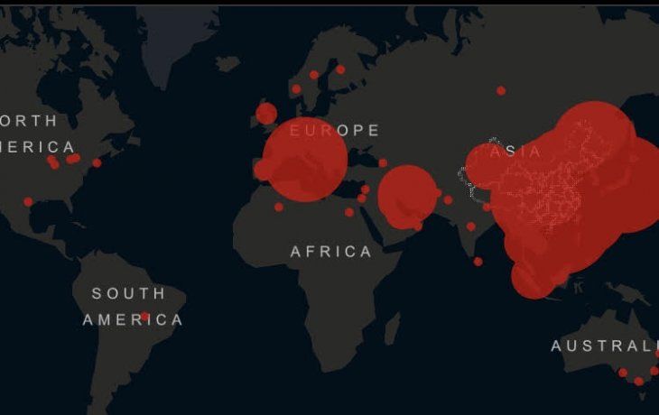 El coronavirus se expande. Los nuevos casos superan a los contagios en China.