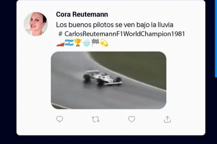 La crítica de la hija de Reutemann a Colapinto en X La crítica de la hija de Reutemann a Colapinto en X