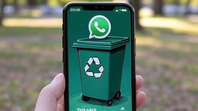 WhatsApp ahora tiene papelera de reciclaje.