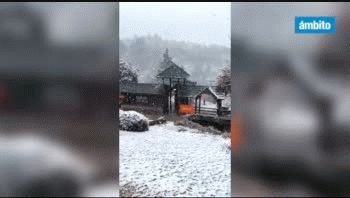 intensas nevadas en las sierras de cordoba y en el sur de mendoza