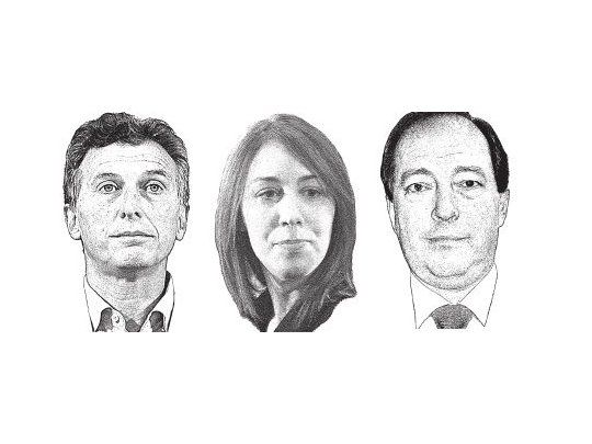 Mauricio Macri, María Eugenia Vidal y Ernesto Sanz