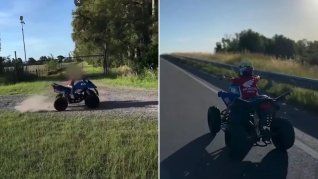 El menor manejó un cuatriciclo en plena ruta&nbsp;