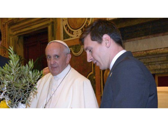 El Papa Francisco junto a Lionel Messi en su anterior encuentro.