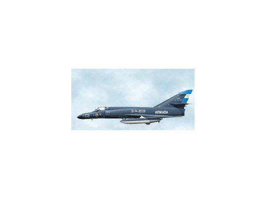 Los aviones Super Etendard utilizados por la Armada Argentina en la guerra de 1982.
