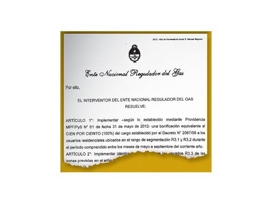 Confirmado: la Resolución 2.200 del Enargas restableció descuentos en las facturas de gas que deben notarse en las que reciban los usuarios a partir de los próximos días.