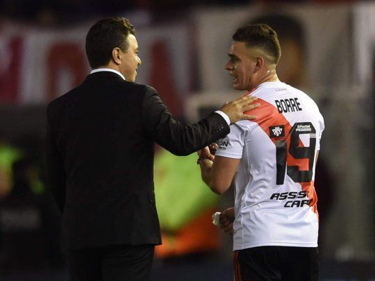 Agradecido. Rafael Santos Borré destacó el trabajo de Marcelo Gallardo cuando él estuvo en River.