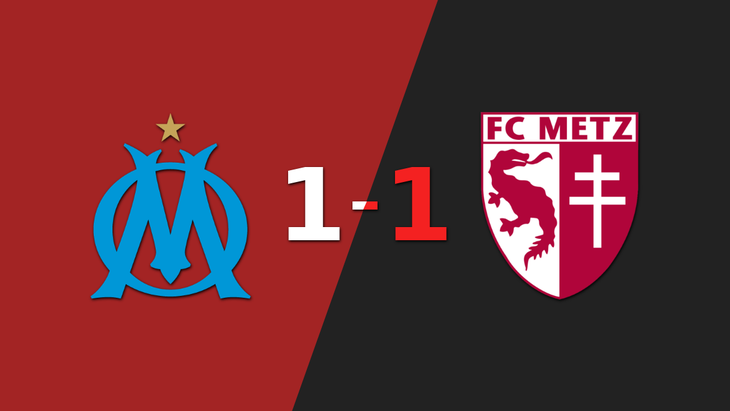 Olympique de Marsella y Metz se repartieron los puntos en un 1 a 1