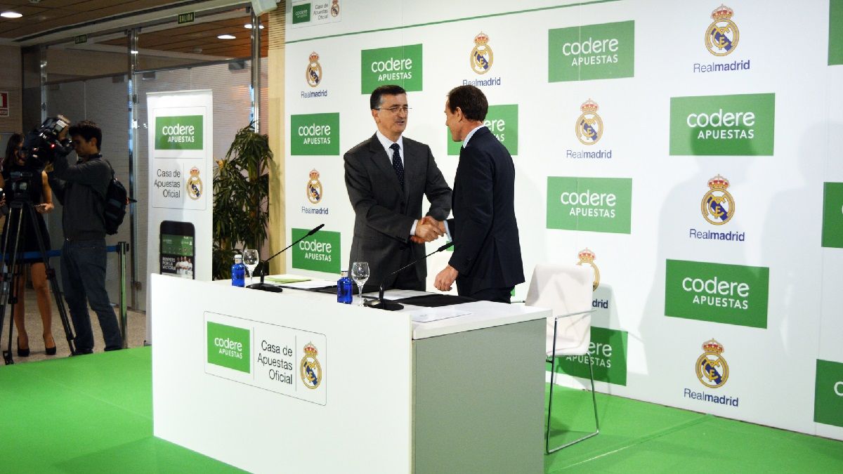 Codere will be the official Betting House of Real Madrid for five seasons