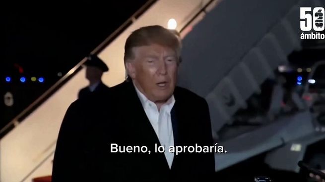 La declaración de Trump sobre Flávio Bolsonaro.