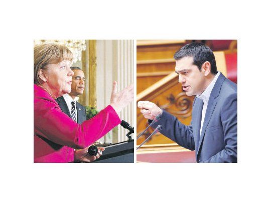 A pesar del duro enfrentamiento entre la férrea intransigencia de la canciller alemana, Angela Merkel, y la extrema postura del primer ministro griego, Alexis Tsipras, anoche conversaron por casi una hora en búsqueda de una solución plausible para ambas partes y que sea digerida por los socios de la eurozona.