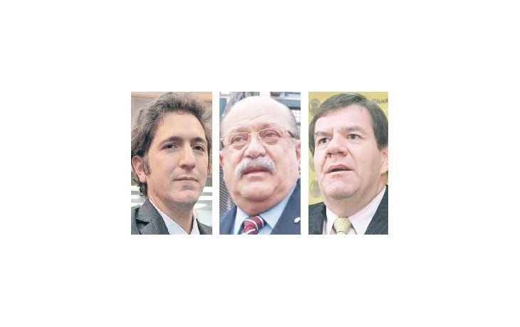 Sebastián Casanello, Jorge Di Lello y Guillermo Montenegro