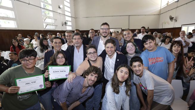 El gobernador bonaerense, Axel Kicillof, durante la presentación del programa Rico.en.Data.